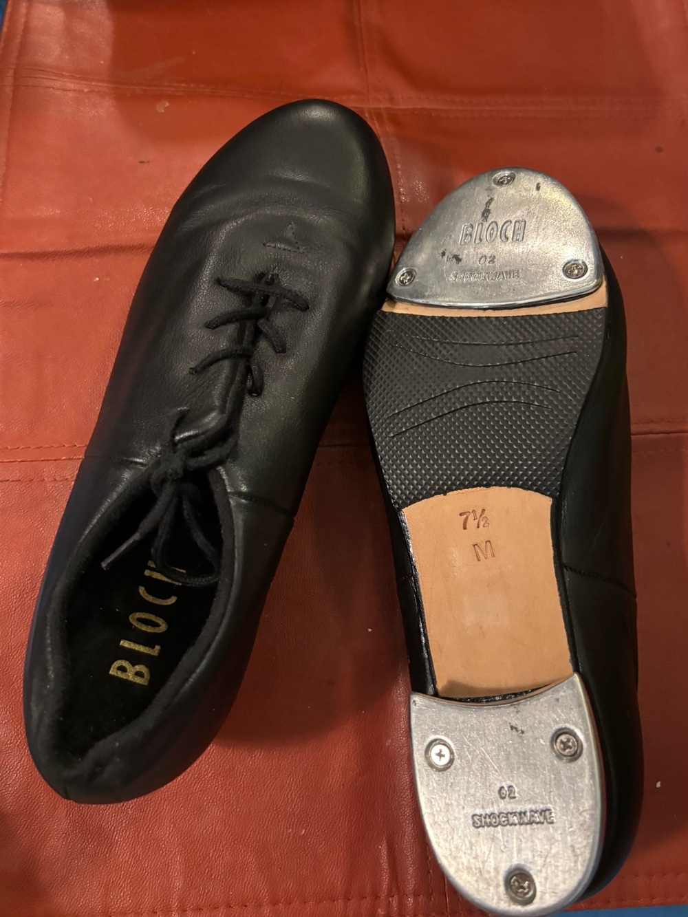 Bloch Woman Black Leather Lace-Up Tap Shoes